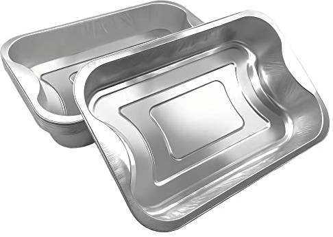 20 Pack - Disposable Aluminium Roasting Trays for Baking, BBQs, Roasting, Broiling, Cooking and Frozen Storage of Food - Medium-Sized, fits Side by Side for Oven Cooking - 29.3cm x 19.3cm x 5cm