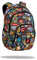 Coolpack F003696, Schulrucksack BASIC PLUS SCARY STICKERS, Multicolor