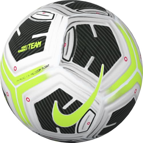 Nike Ballons De Football NK Academy - Team - Fa24, White/Black/Volt, FZ7540-100, 4