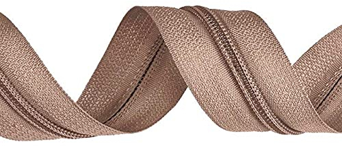5m Endlos-Reißverschluss 3mm freie Farbwahl, Farbe:098 beige