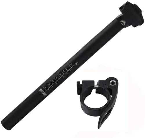 BESNIN Sadelstolpe 30,4 × 350 mm cykelsadelstöd cykelsadelvinkel justerbar sadelstång för MTB Road Bike BMX