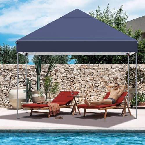 Kidsgigglz Tonnelle Pliante 3x3 Imperméable, Tonnelle de Jardin Exterieur, Anti-UV Tente Pavillon Pop-up Portable Pergola, Hauteurs Réglables, Matériaux Robustes, pour Camping Plage Fête, Anthracite