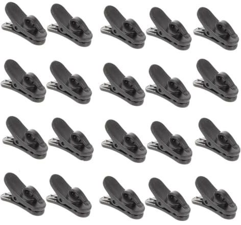 Naisfei 20 Piezas Clip Para Micrófono De Clips De Plástico Para Micrófono De Solapa Abrazadera Para Soporte De Micrófono Suministro De Micrófono Accesorios Para Micrófono Abrazadera