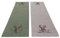 Tischläufer Set mit Hirschmotiv, 2 Stück, Filz, Beige und Dunkelgrün