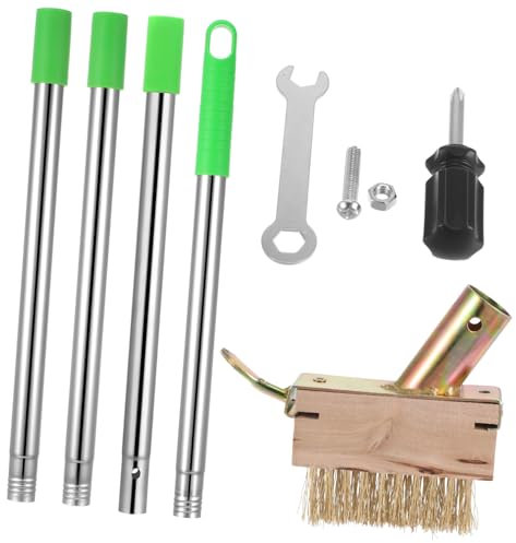 POPETPOP 1 Set Di Spazzola Per Diserbo Strumento Per Estirpare L'Erba Strumento Per Rimuovere Il Muschio Dal Tetto Spazzola Spazzola Per Fughe Diserbanti Manuali