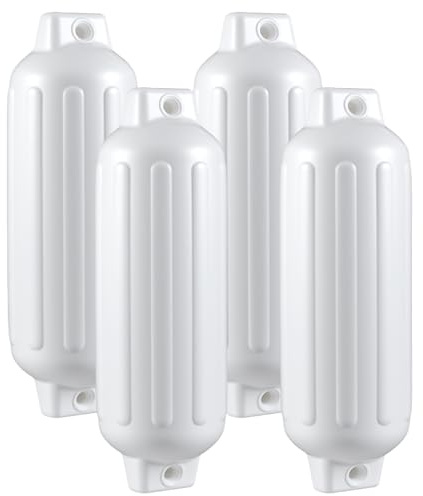 GYMAX Juego de 4 Guardabarros para Barco, 58 x 16 cm, 68 x 21 cm, para Barco y Yate