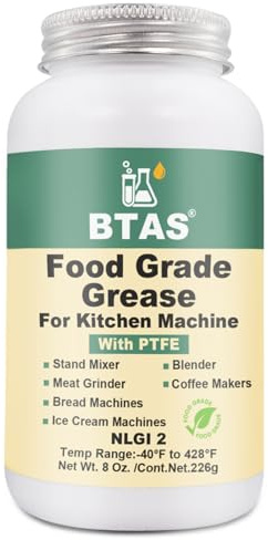 BTAS Grasa apta para alimentos para batidora de cocina de 8 oz
