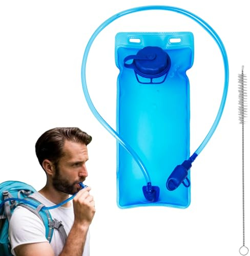 Poche Hydratation,2L Sacs D'hydratation Portable,Vessie D'hydratation avec Valve Morsure,Réservoir d'eau de Sport sans BPA,Poche Eau Running,Poche à Eau,pour la Randonnée Camping Cyclisme