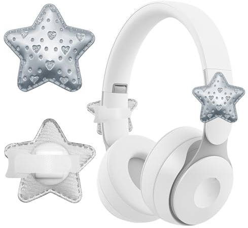 Star Headsets Decorations Gaming Headphones Attachment Pu Leather Charm for Most Model Headsets Earphone Decoration