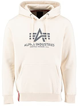 ALPHA INDUSTRIES Basic Sudadera, para Hombre Blanco (White-09), M