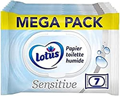 Lotus Carta igienica umida sensibile, priva di coloranti e profumi, fibre FSC 100% di origine naturale, 294 fogli