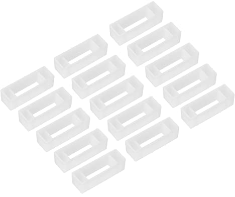 uxcell 50 Stück Kunststoff-Abstandshalter, Bienenstock-Rahmen-Abstandshalter für Imker, Imker-Werkzeug, Ausrüstung, weiß