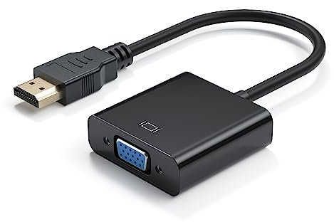 dynattenik ViewLiteX Série | Adaptateur HDMI vers VGA avec Audio - Connecte Une Source HDMI à Un Affichage VGA et à Un Appareil Audio