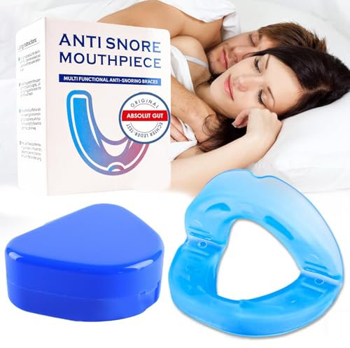 1 Stück Anti-Schnarchschiene, Effektiver Schnarchstopper für Männer und Frauen, Hochwertige Mundschiene gegen Schnarchen, Alternative zu Nasendilatatoren und Nasenpflastern, Mit Aufbewahrungsbox