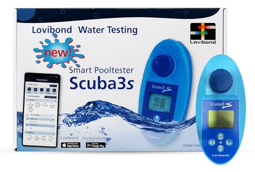 Test All Water – Lovibond Scuba3S Digital Meter & Water Test Kit – Ph, Total, Free & Bound Chlorine, Bromine, Alkalinity-M, Calcium Hardness, Cyanuric Acid, Active Oxygen, Copper & Phosphate