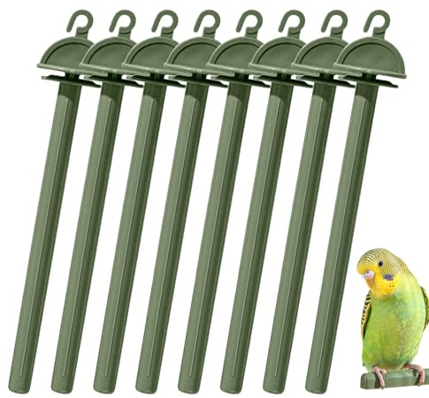 Birdspor pour perroquets, support de perche à oiseaux | 8x perche pour cage à oiseaux - Tiges d'exercices de mastication jouets perroquets pour petits perroquets, cabic