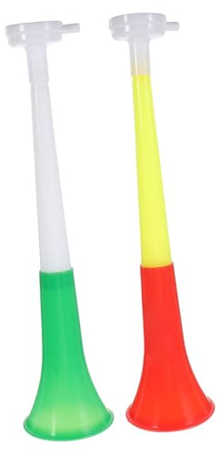 BESPORTBLE 2piezas Juguetes De Trombones Telescópicas Para Hacer Ruido Eventos Deportivos y Fiestas Infantiles Accesorios De Animación Para Jugadores De Fútbol