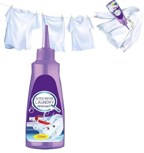 Active Enzyme Laundry Stain Remover, 2025 New upgraded White Shirt Garment Stubborn Stain Cleaner Oil Remover, Active Enzyme Clothing Stain Remover Collar Spray (1)