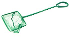 Rete da pesca per acquari, diametro 10,2 cm, sottile, piccola, verde