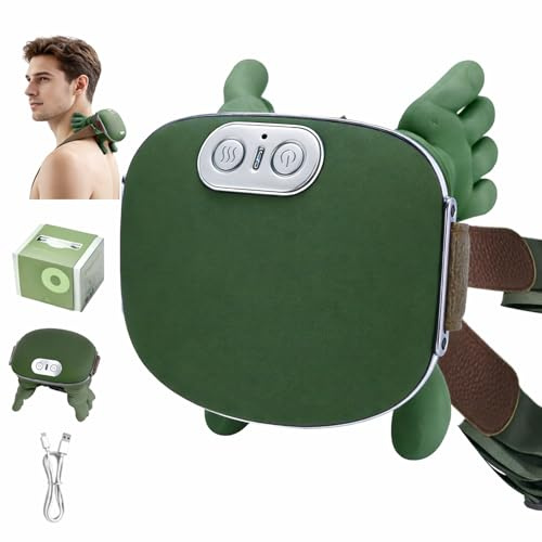 Massaggiatore per collo e spalle, massaggiatore professionale Shiatsu per la schiena, portatile per tessuti profondi 4D, impastare con calore, design intelligente simulato della mano umana