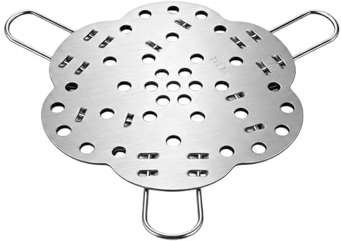 Cesta De Cocción Al Vapor De Acero Inoxidable: Cesta Plegable De Acero Parrilla Compatible Con Ollas Inserto De Cocción Ajustable Cómoda Bandeja De Vapor | Para