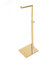 Verstellbarer Handtaschenständer/-display aus Edelstahl mit goldener, hochglänzender Oberfläche