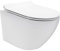 WC Franco Wand Toilette spülrandlos inkl. WC Sitz mit Softclose Absenkautomatik + abnehmbar - Weiß