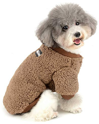 Zunea - Abrigo para perros pequeños - Abrigo cálido para invierno, de forro polar, para cachorros y chihuahuas - Ropa para mascotas como perros y gatos, machos y hembras