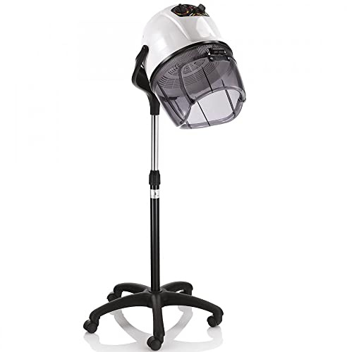 Casco Asciugacapelli Professionale 3 Velocità da 1200 Watt Record Bianco (402.061)
