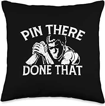 Pin There Done That Arm Wrestling Throw Pillow