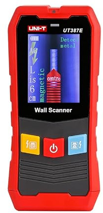 UNI-T Wandscanner UT387S/UT387LM 4 in 1 Metalldetektor Holzbolzenfinder Wechselspannung Live Kabel Drähte Tiefen-Tracker (UT387E)