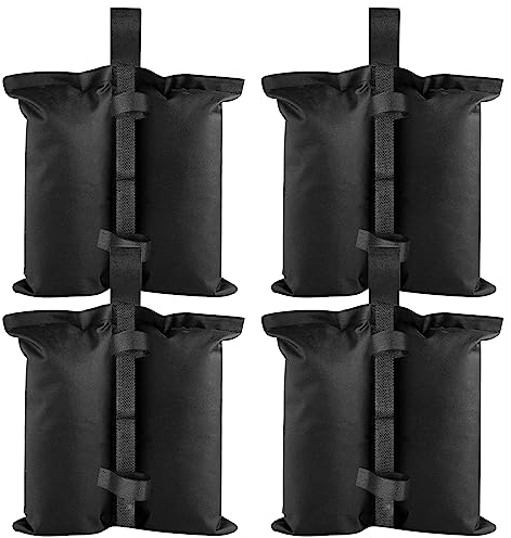 4 Pièces Poids pavillon Sacs de Sable,Poids pour Tonnelle,sac de sable pour tonnelle,sac de lestage,Sacs de Sable imperméables,pour Toute Tente Pop-up d'extérieur,Chapiteau,Parapluie