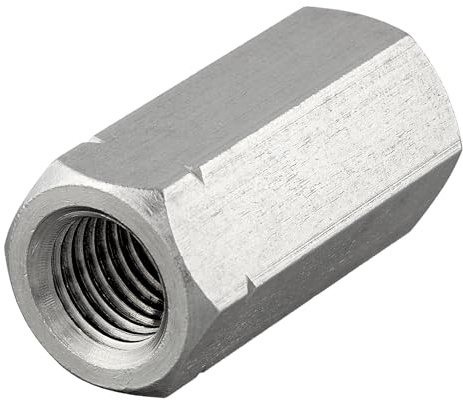 Sexkanthylsor med inre gänga | rostfritt stål A2/V2A | gänghylsor | anslutningsöppningar | distansmuttrar | långmutter (M8 x 25 mm, 5 stycken)
