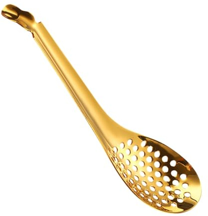 Cucharas de caviar, herramientas de lujo para servir caviar, utensilios de cocina gourmet, cucharas ranuradas de esferificación molecular, elegante juego de cucharas de caviar, utensilios únicos para