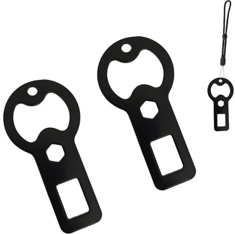 2pcs bottle opener,Portable Bottle Opener Seat metal bottle opene gift for outdoor enthusiasts good friends and dog owners moderate, Black