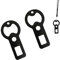 2pcs bottle opener,Portable Bottle Opener Seat metal bottle opene gift for outdoor enthusiasts good friends and dog owners moderate, Black