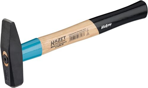 HAZET Martillo de cerrajero BluGuard 2140N-50, 320mm de longitud, cabeza de martillo de 500g, con tornillo de cuña para máxima seguridad, acero de calidad y mango ergonómico