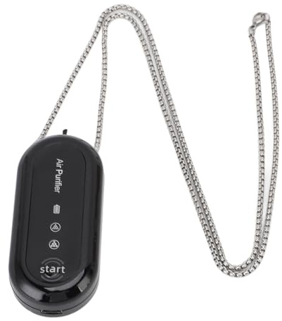 Purificador de Aire Portátil, Collar de Purificador de Aire Personal Portátil, Ionizer Negativo Purifica el Humo del Polen de Polen, para Viajes, Oficina y Al Aire Libre