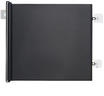 Retractable Mesh Pet Gate,No Drilling Anti Dog Jumping Fence Extendable | Protective Barrier Mesh Screen for Balcony Hallways Garage Doorways Porch