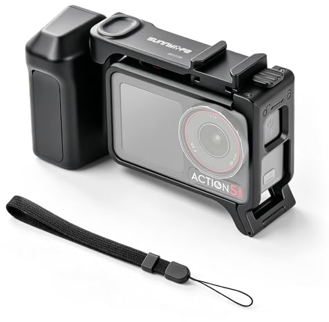 Gdraco Xplorer greppkit för DJI Osmo Action 5 Pro/4/3 sidohandtag kamerabur kompatibel med Action 5 Pro/4/3