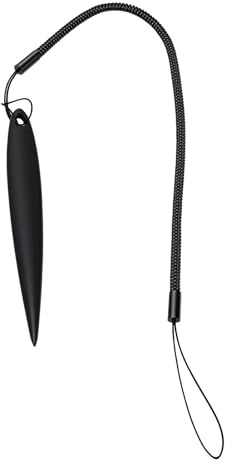 Diyeeni Resistiv Stylus, Känslig, Repsäker Pekskärmspenna med Anti-förlorat Fjäderrep, för POS PDA-enheter med Resistiv Pekskärm (Svart)