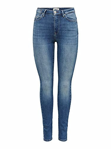 ONLY Damen Onlforever High Hw Sk DNM Rea958 Noos, Medium Blue Denim,M / 30L