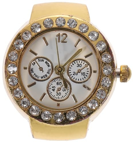 POPETPOP Finger Watches for Women : Vintage Watch Ring Quartz Ring Clock Finger Round Clock - s for Women Finger