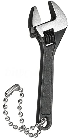 TopHomer Llave inglesa pequeña de 4 pulgadas, 100 mm, llave inglesa ajustable, minillave de mandíbula antideslizante para reparación y mantenimiento, color negro