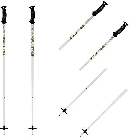 K2 Skis STYLE COMPOSITE, Women’s ski pole, white, 120 cm - 10G3011.1.1.120