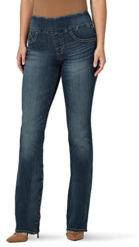 Rock & Republic Women's Denim Rx Fever Pull-On Bootcut Jean, Glamazon, 4 Long