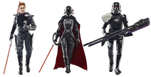 STAR WARS The Black Series Gaming Greats Second Sister, Cal Kestis, Purge Trooper, Jedi: Fallen Order 6 Inch Action Figure 3-Pack (Amazon Exclusive)