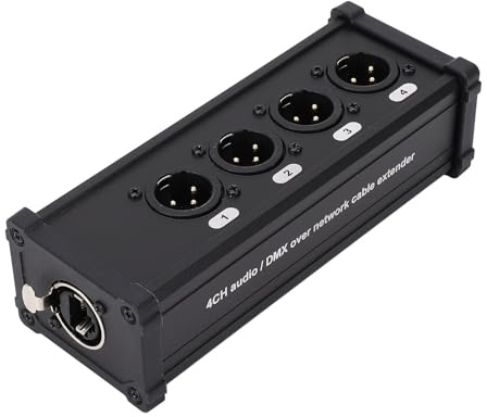 Cable XLR Multired de 4 Canales para Iluminación de Escenario, Estudio de Grabación, Conexión de Larga Distancia