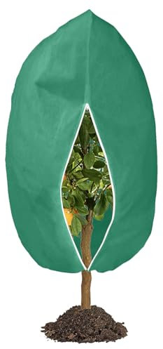 Garden Fleece Frost Protection 190 x 228 CM, RIFNY Plant Fleece Frost Protection for Outdoor Plants Fruit Tree in Winter Horticultural Fleece Plant Covers Bags with Zipper Drawstring (1 PCS)