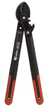 KAMIKAZE KM752 Coupe Branches Ébrancheur de 45cm avec Système Démultiplicateur de Force, Lames Acier SK5 pour Taille Facile. Poignée Ergonomique. Secateur 2 mais de Jardin Idéal pour Branches de 30mm